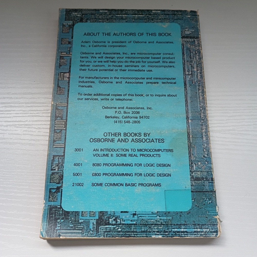 An Introduction To Microcomputers Volume 1; Adam Osborne; VINTAGE 1976 - Picture 6 of 10